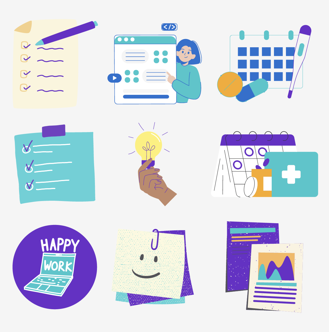 Custom illustration library